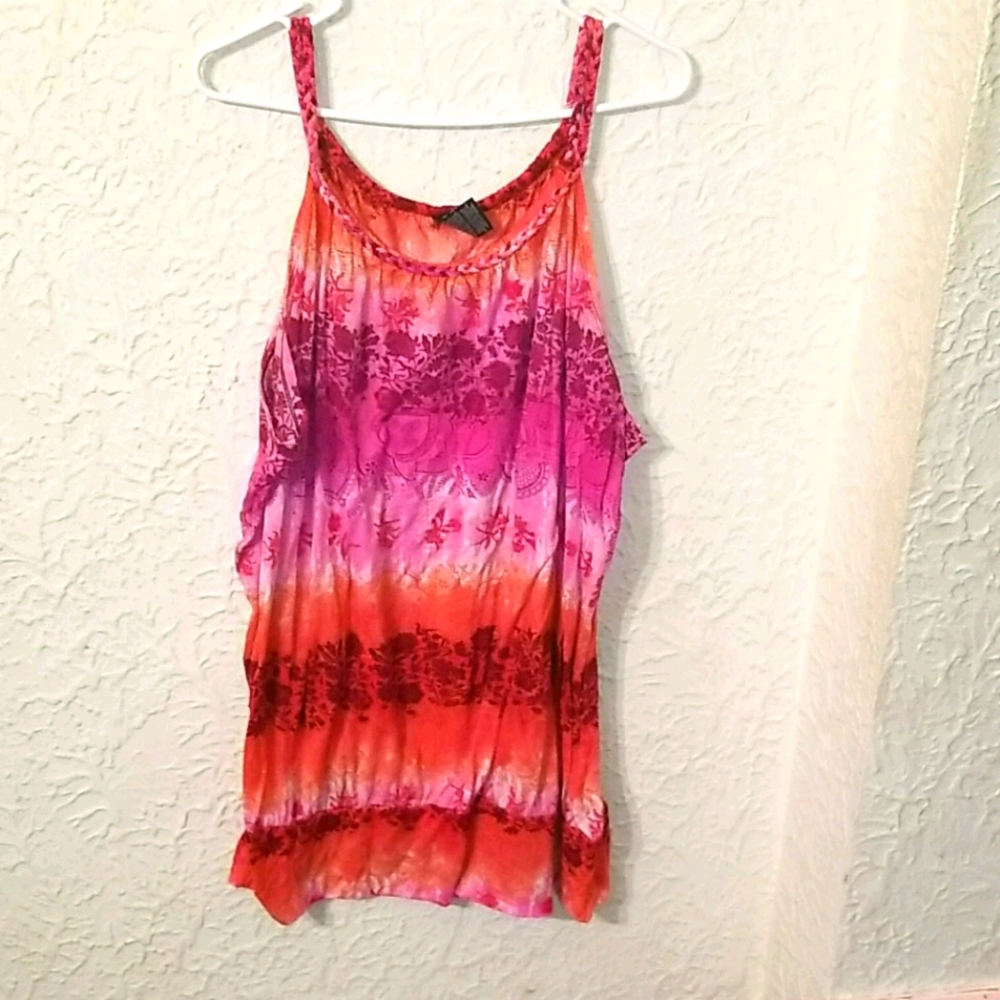 Pink and orange tank